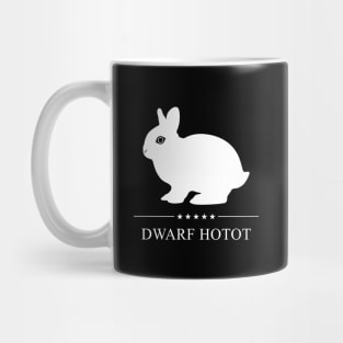 Dwarf Hotot Rabbit White Silhouette Mug